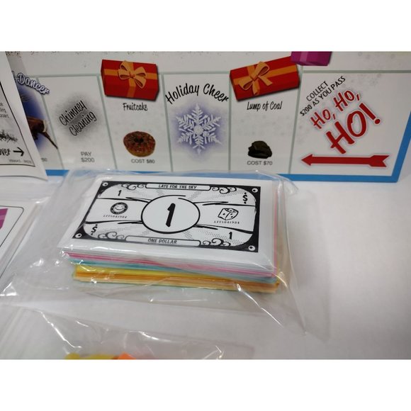 Christmas Opoly Board Game by Late for the Sky Complete Monopoly Santa Complete - Picture 5 of 10